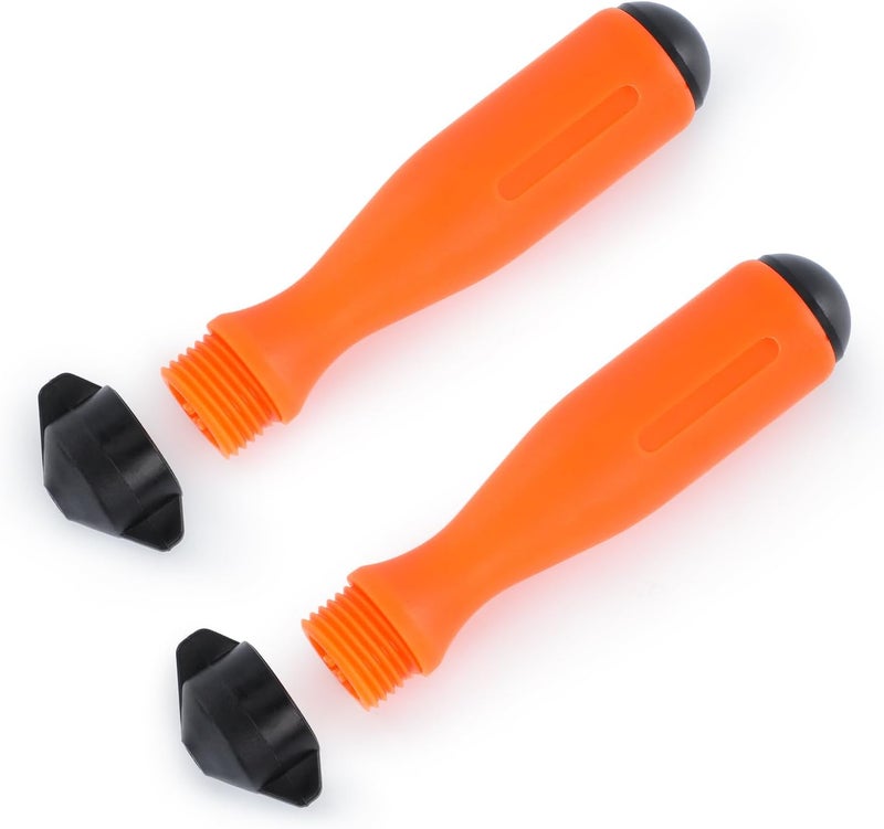 ZELARMAN 2 PCS Chainsaw Round File Handle, Chainsaw File Plastic Handle with Adjustable Fastening Nut, 0.2 inch Hole for Metal File Screwdriver - Image 1